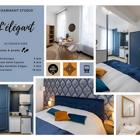 L'Elegant, Charmant Studio Hyper Centre Gare 800M Ажен Экстерьер фото